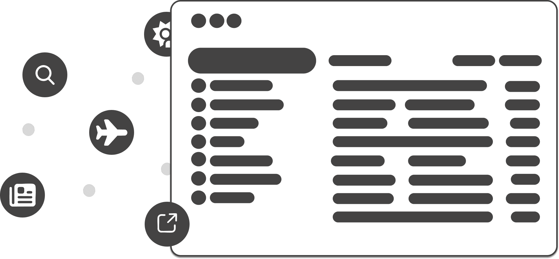 App sidebar preview