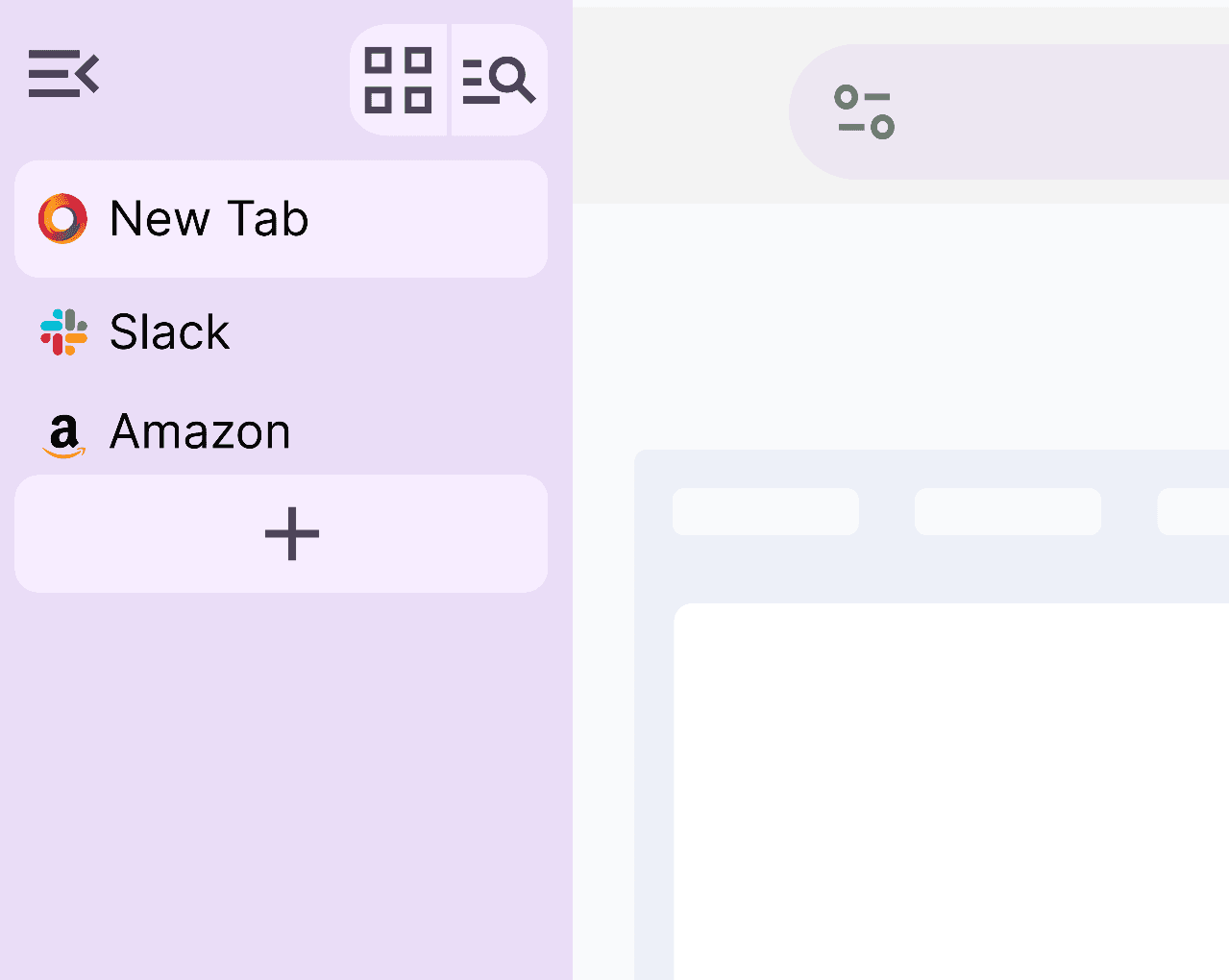 Blazer browser interface